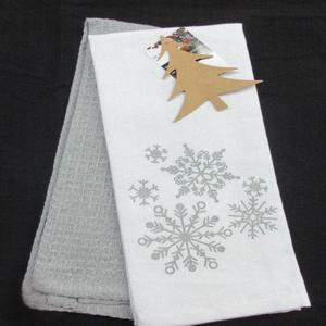 Lot de 2 serviettes de toilette de luxe 100 % coton biologique certifié GOTS à motif floral, sans rétrécissement, résistantes à la déchirure, séchage rapide, pour la cuisine - Product Image 4