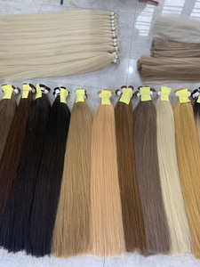 Premium vietnamien Remy cheveux Extension perruques pleines longueurs et couleurs Machine Double trame cheveux tissage - Product Image 3