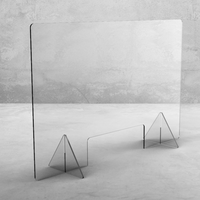Panneau de séparation de bureau en acrylique PMMA transparent réglable pour la protection contre les éternuements, adapté pour les bureaux, les entrepôts, les écoles, les hôpitaux, les gymnases et l'extérieur