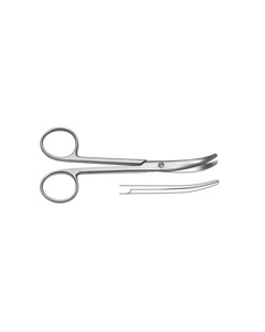เครื่องมือผ่าตัดเกรดเยอรมันกรรไกร Enucleation โค้ง11.5ซม. สแตนเลส - Product Image 4