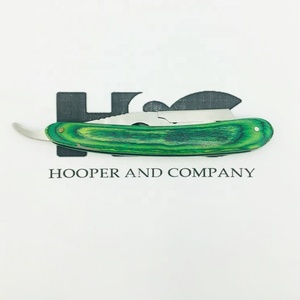 New Razor Green Wood Handle <b>Barber</b> Razor Custom Razor Changeable <b>Blade</b> Pakistan Made Wood Handle logo packing - Product Image 4