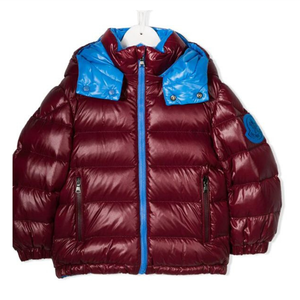 Veste d'hiver de haute qualité pour filles, courtepointe marron avec logo personnalisé, fermeture à glissière en polyester imperméable de grande taille - Product Image 1