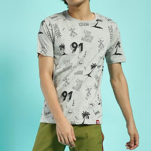 Camiseta de manga corta de algodón para hombres y mujeres, prenda de vestir, de buena calidad, personalizada, 100% compacta, fabricante de India - Product Image 1