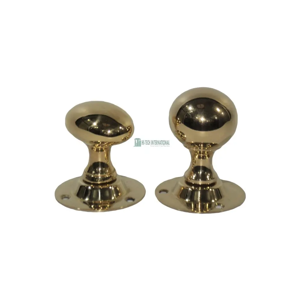 Brass Ball & Oval Door Knobs - Interior Decoration - High Quality Gold Polished Metal Knobs - Wholesale Bulk India Manufacturer