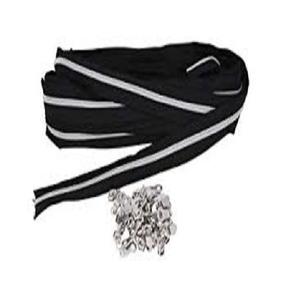 Cremallera de nylon continua de cadena larga reversible con dientes plateados #8 de alta calidad OZL al por mayor para uso en equipaje aplicaciones versátiles - Product Image 1