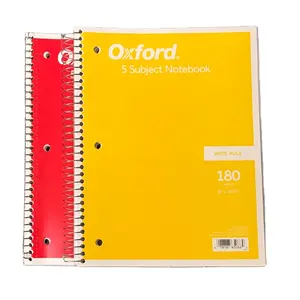 Cahier à spirales classique le plus vendu 180 feuilles de papier de qualité supérieure cahiers personnalisables adaptés à l'étude de la prise de notes