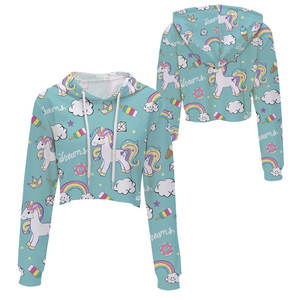 Ropa de mujer Streetwear Mujeres Logotipo personalizado Terry Algodón Sudadera con capucha y cremallera | Mujeres Algodón Crop Top Sudaderas con capucha - Product Image 1