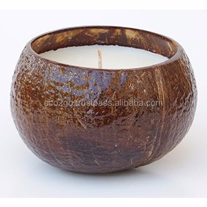 100% Handicraft Coconut Shell Bowl <b>Candle</b> With Free Engrave Laser Logo and Customized Size, Packing Made by Eco2go Vietnam - Product Image 6