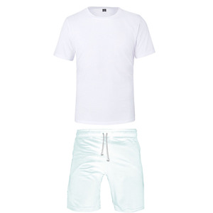2022 Factory Wholesale Blank Unisex Full Color Workout Yoga Fitness Gym Sports <b>Swim</b> Beach Vest <b>T</b> <b>Shirt</b> Short Pants Set - Product Image 5