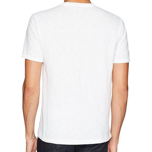 T-shirt col rond 100% coton de haute qualité pour homme, simple et blanc, bon marché, avec votre LOGO design - Product Image 3