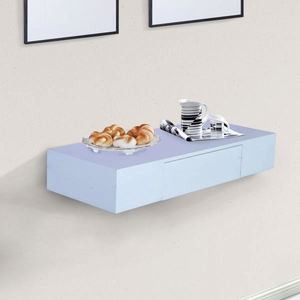 Hidden <strong>Small</strong> Drawer <strong>Floating</strong> Storage Rack Wooden Wall <strong>Shelf</strong> With Drawer - Product Image 1