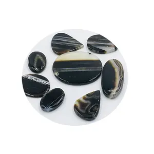 Buy Superior Quality Striped Onyx Cabochon Beads Gemstone With No Special Effects Top Grade Gemstone Supplier From India