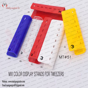 Pincettes professionnelles pour extensions de cils, pinces en acier inoxydable, longues et fines, disponible dans différentes couleurs, nouveau Design, - Product Image 3