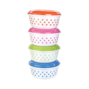 ROUND PLASTIC FOOD <b>STORAGE</b> MICROWAVE SAFE <b>FREEZER</b> SAFE CONTAINER - 7 PCS SET FROM INDIA HIGH QUALITY - Product Image 5