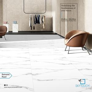 Azulejos de porcelana pulida con estilo, azulejos vitrificados, color blanco, 600X1200 - Product Image 2