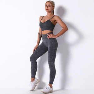 Ropa de Fitness y yoga para mujer, trajes de entrenamiento y ejercicio con material de la mejor calidad, sujetador de alta elasticidad y pantalones cortos - Product Image 5