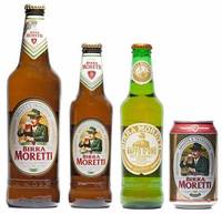 Bière Birra Moretti 2 x 33 cl Lager aux fruits et légumes - 4,6% d'alcool, couleur claire, pasteurisée, fabriquée en Italie