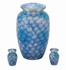 โกศโลหะสีน้ำเงินโบราณสำหรับผู้ใหญ่,โกศเผาศพผู้ใหญ่สไตล์อเมริกัน/ยุโรป - Product Image 1