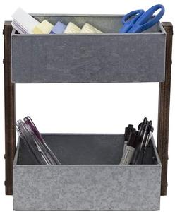 Le plus récent support d'outils de cuisine galvanisé à 2 niveaux de conception, parfait pour des solutions de stockage et d'organisation élégantes - Product Image 3