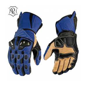 Guantes de cuero transpirables para motociclismo, guantes de cuero para motocicleta y carreras con pantalla táctil - Product Image 5