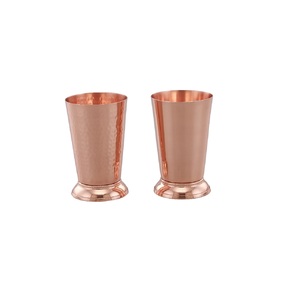 Clásico cobre Metal menta Julep Cup Wine Tumbler elegante ecológico Drinkware para Vodka y Moscow Mule diseño Original - Product Image 4