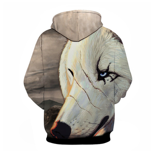 2022 nouveauté hommes poids lourd décontracté à capuche 100% Polyester Sublimation blanc pour l'hiver pas cher en gros - Product Image 6