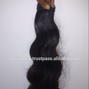 Tejido ondulado de cabello crudo. El mejor tejido de cabello humano del sur de la India. Tejido de cabello Remy sin enredos y sin derrames de la India. - Product Image 2