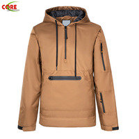 Johnature-veste de Ski d'hiver pour hommes, Snowboard, sweat à capuche de haute qualité, Sports de plein air, veste respirante demi fermeture éclair, collection 2022