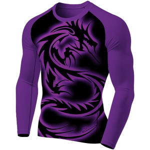 BJJ rash GUARD พิมพ์ลายแขนยาวสำหรับผู้ชาย - Product Image 3