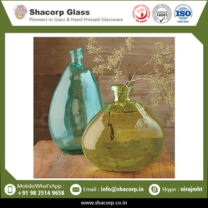 Vase en verre en cristal, fabriqué en inde, vente en gros, - Product Image 2