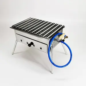 2020 Hot Koop Outdoor Gas Granaat Grill, Outdoor Picknick Gas Grill, stealness Staal Outdoor Bbq Gas Met Houtskool Grill