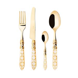 Ensemble de couteau, cuillère, fourchette et spatule au style unique, finition nickel, pour fournitures de restaurant, décoration de table, usage en restauration - Product Image 6