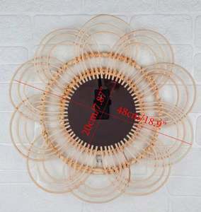 Handmade Decorative <b>Wall</b> <b>Hanging</b> <b>Mirror</b> Woven Rattan Perfect for Best-Selling Indoor and Outdoor Decor Object - Product Image 2
