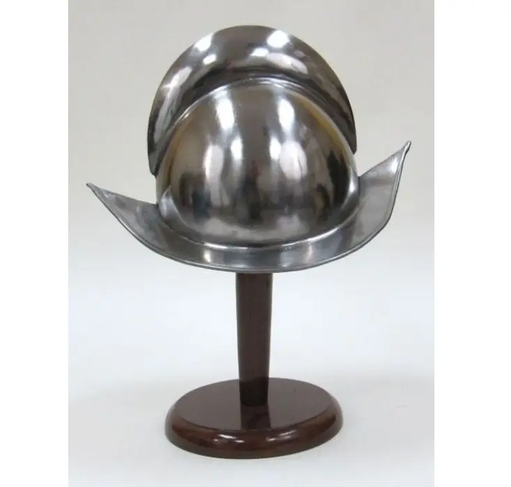 Spanish Comb Morion Helmet Wearable Helmet silver colour round wearable helmet use as costume