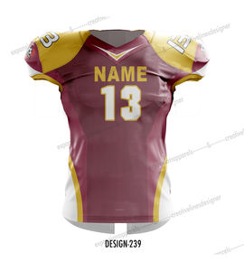 Camiseta de fútbol americano para hombre, ropa deportiva con logotipo personalizado, ropa de fútbol, impresión Digital, camisetas de tamaño personalizado, número de equipo, calidad Superior - Product Image 3