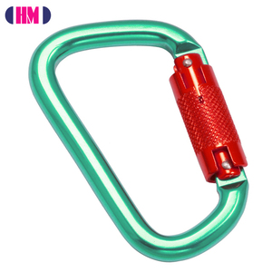 คาราไบเนอร์อลูมิเนียมสำหรับปีนเขาแบบล็อคเกลียว 22KN ได้รับการรับรองมาตรฐาน CE สำหรับกิจกรรมกลางแจ้ง มาตรฐาน EU - Product Image 1