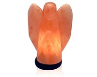 Lampe de sel de l'Himalaya en forme d'ange bio, écologique, décoration d'intérieur, technique de sculpture, artisanat naturel, rose Alam