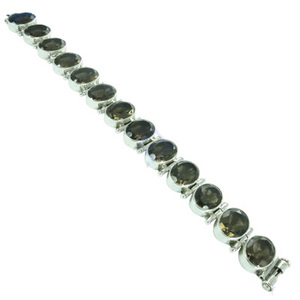 Party Wear Designer <b>Silver</b> Gemstone <b>Bracelets</b> - Product Image 2