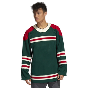 Maillot de hockey sur glace pour homme adulte, impression numérique personnalisée de haute qualité - Écologique, 100% polyester, séchage rapide, respirant, équipe personnalisée - Product Image 1