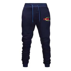 Pantalones deportivos de algodón para hombre, ropa deportiva ajustada para gimnasio y trotar, venta al por mayor - Product Image 2