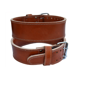 OEM Leather <b>Weight</b> Lifting Belt Real Leather Gym Waist Support Fitness Powerlifting Belt Custom Logo Heavy Duty <b>Training</b> Belt - Product Image 1