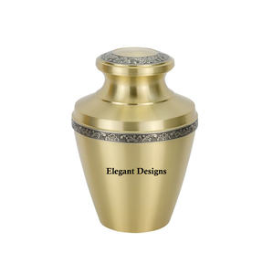 Urna de cremación de Metal hecha a mano de Color personalizado elegante, suministros funerarios de latón de calidad superior, venta al por mayor, lujo Premium para cenizas - Product Image 6