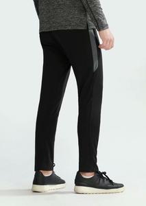 <span class=keywords><strong>Pantaloni</strong></span> sportivi neri da uomo con striscia laterale bianca, vita elastica, leggeri, casual, da jogging, estivi, traspiranti. - Product Image 4