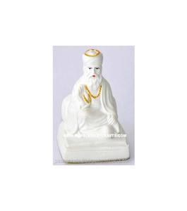 Estatua de Guru Nanak, piedra blanca pura - Product Image 1