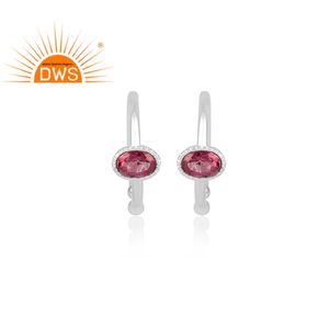 Anillo de piedras preciosas de topacio rosa, joyería fina de Plata de Ley 925, pendientes llamativos, fabricante de joyería - Product Image 2