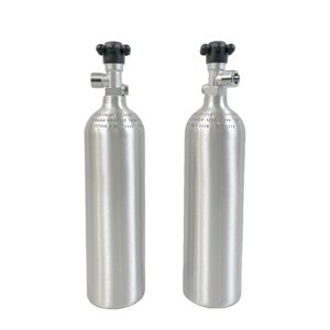 Cylindre de réservoir de CO2 800psi 0,8 l, pour aquarium avec valve de poignée w21,8, fabriqué en taïwan - Product Image 5