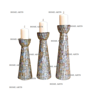 Qualité supérieure MOP Bougeoir Nouvelle conception Forme ronde Décor de table Bougeoir par Home Arts - Product Image 4