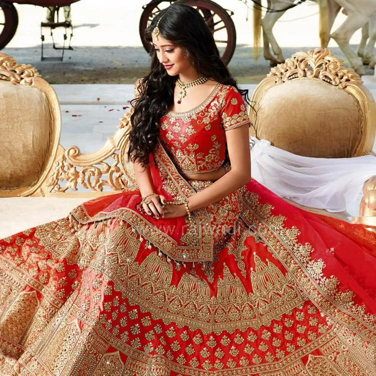Indian Bridal Collection Wedding Party Bruidskleding Lehenga Choli Bridal Lehenga