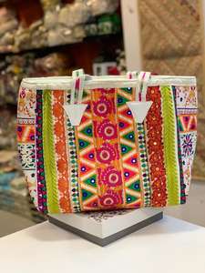 Sacs Banjara en dentelle avec patchwork, pour travail, sac à main avec fermeture éclair sur M création - Product Image 4