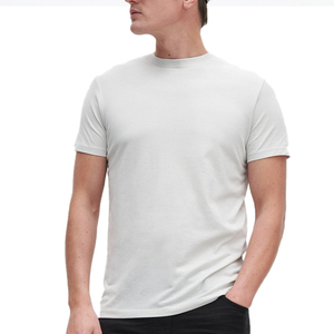 T-shirt OEM neuf sur mesure en gros pour hommes, manches courtes, en coton pur/polyester et tissu confortable - Product Image 4